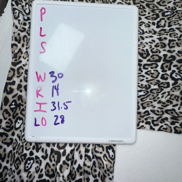 Maeve Leopard Print Wide Leg‎ Pants Womens Size M Flowy Elegant Pleated - Picture 8 of 8